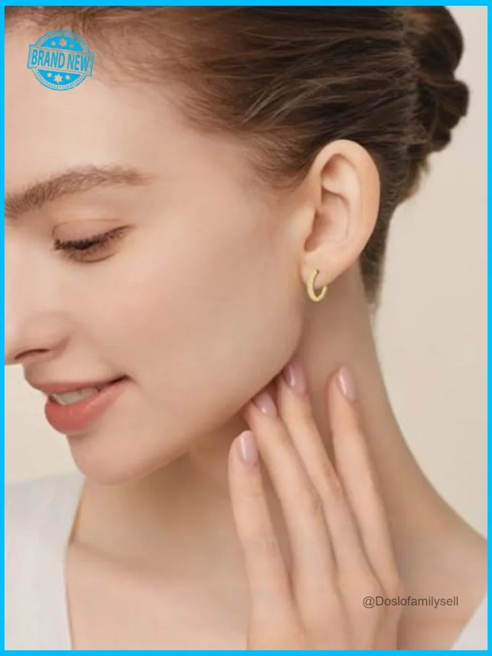 14K Gold Huggie Hoop Earrings Hypoallergenic Lightweight Elegant Jewelry Gift